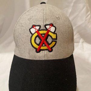 Chicago Blackhawks Grey And Black Kick10 ZORO Pro Gear Adjustable Hat SnapBack